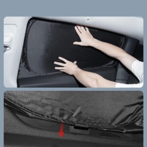 Tesla Model Y Sichtschutz-Set: Abdeckungen für Seitenscheiben und Heckscheibe